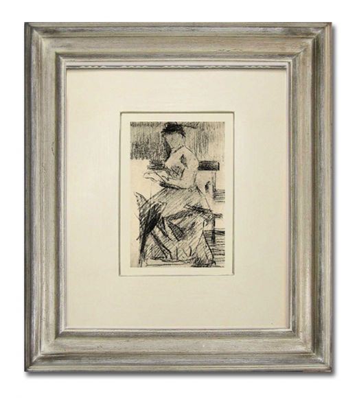 Georges Seurat 05 in Deluxe Handmade Frame