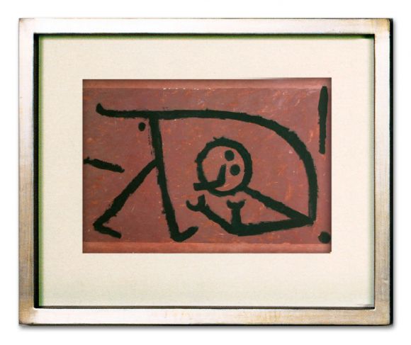 Paul Klee Drawing 09 in a Deluxe Handmade Frame