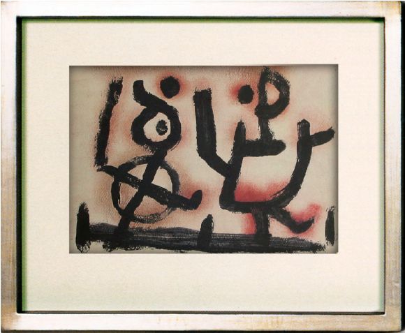 Paul Klee Drawing 05 in a Deluxe Handmade Frame