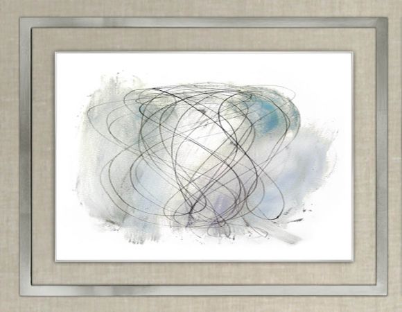 Spin between glass and acrylic in deluxe handmade frame