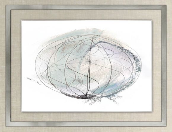 Spin between glass and acrylic in deluxe handmade frame