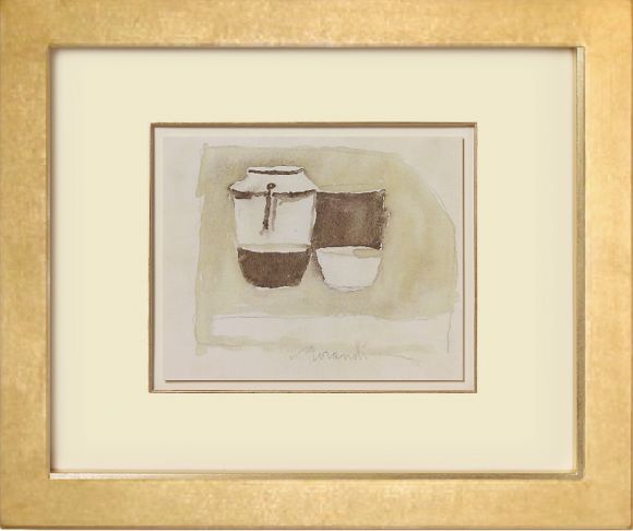 Morandi Watercolours 04 in Deluxe Handmade Frames