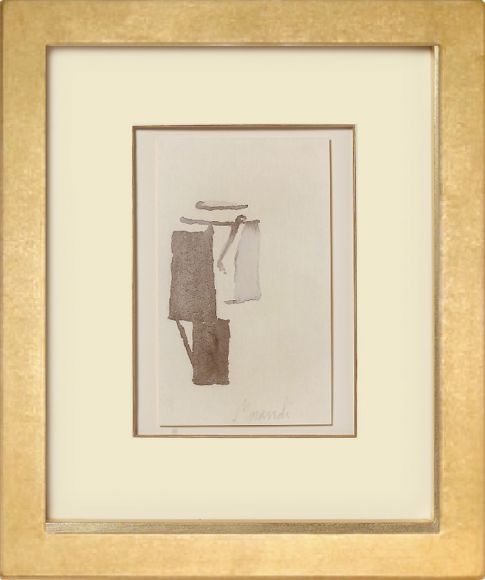 Morandi Watercolours 09 in Deluxe Handmade Frames