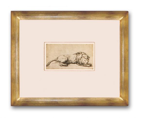 Rembrandt Drawing 08 in a Deluxe Handmade Frame