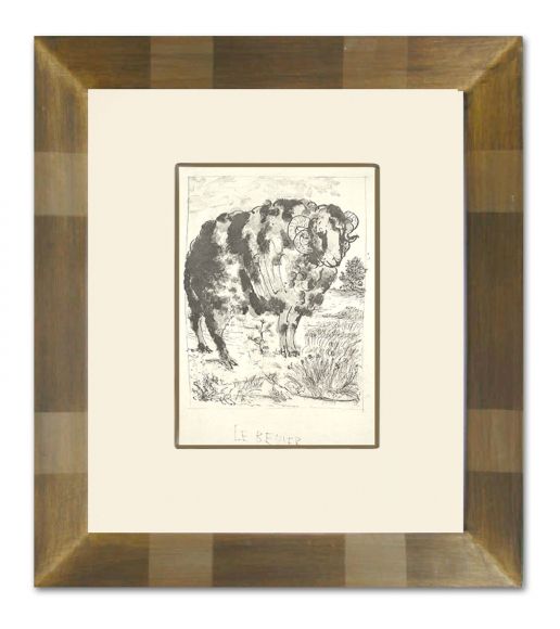 Picasso Animals 04 in a Deluxe Handmade Frame