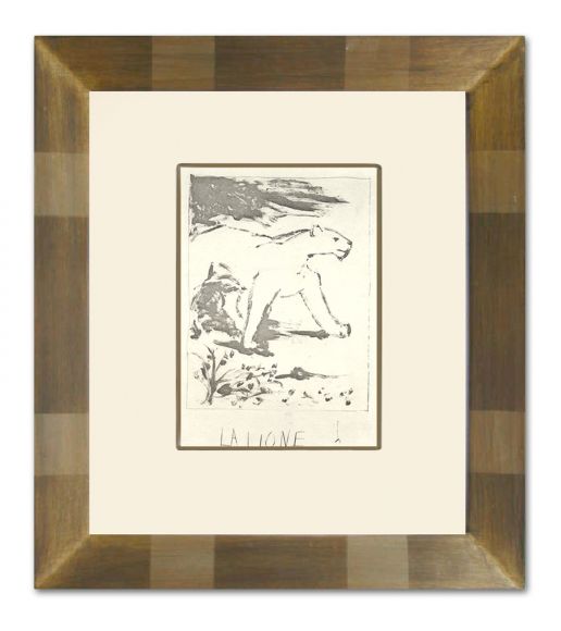 Picasso Animals 08 in a Deluxe Handmade Frame