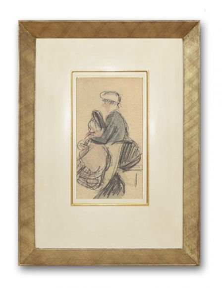 Picasso Sketch 18 in deluxe handmade frame.