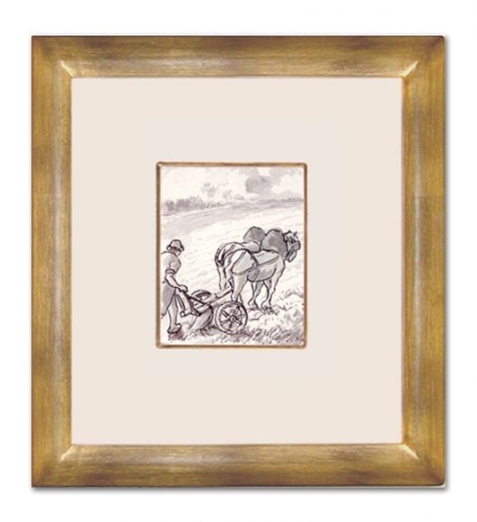 Pissaro Drawing 03 in a Deluxe Handmade Frame