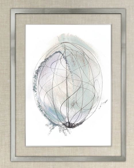 Spin between glass and acrylic in deluxe handmade frame