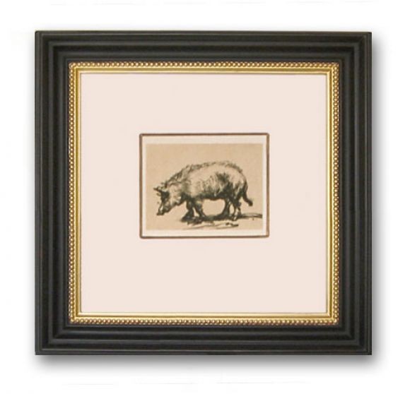 Rembrandt Drawing 02 in a Deluxe Handmade Frame