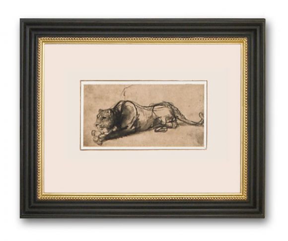 Rembrandt Drawing 04 in a Deluxe Handmade Frame