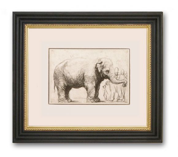 Rembrandt Drawing 06 in a Deluxe Handmade Frame