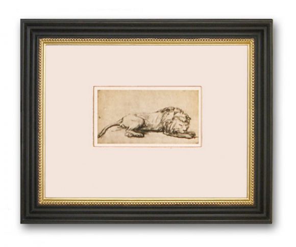 Rembrandt Drawing 08 in a Deluxe Handmade Frame