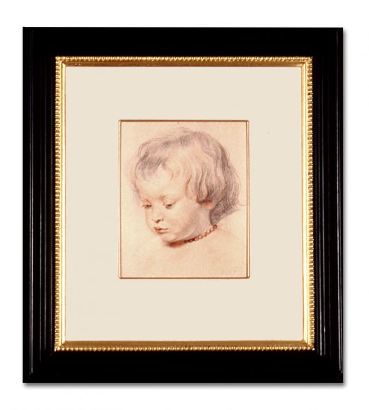 Rubens Drawing 04 in a Deluxe Handmade Frame