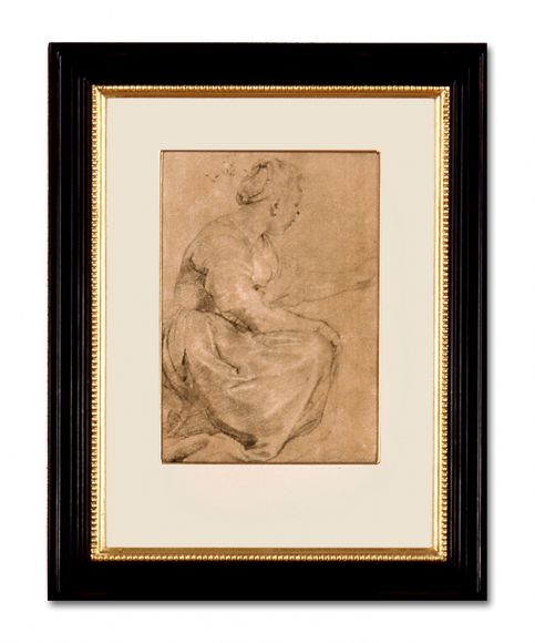 Rubens Drawing 05 in a Deluxe Handmade Frame