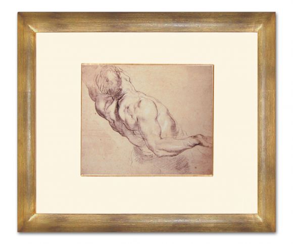 Rubens Drawing 06 in a Deluxe Handmade Frame