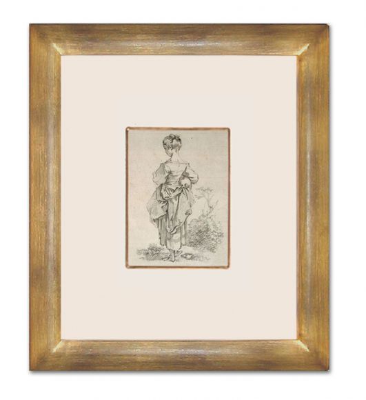 Rubens Drawing 07 in a Deluxe Handmade Frame