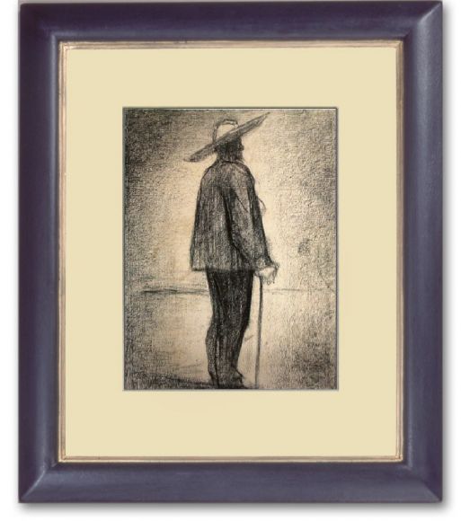 Georges Seurat 01 in a Deluxe Handmade Frame