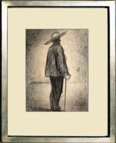 Georges Seurat 01 in a Deluxe Handmade Frame