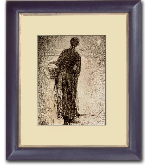 Georges Seurat 05 in a Deluxe Handmade Frame