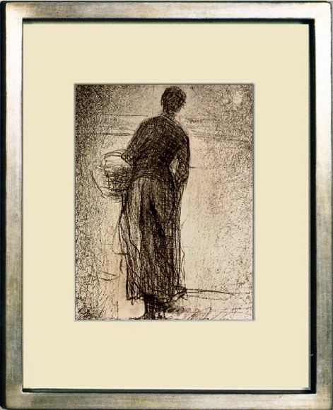 Georges Seurat 05 in a Deluxe Handmade Frame