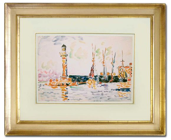 Signac Watercolour 05 in a Deluxe Handmade Frame