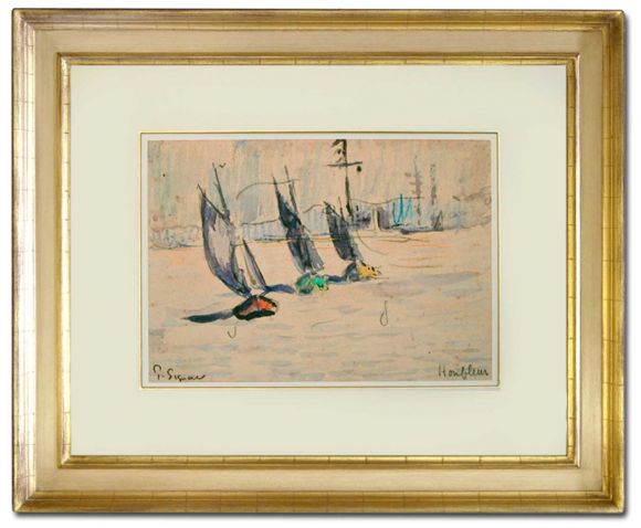 Signac Watercolour 06 in a Deluxe Handmade Frame