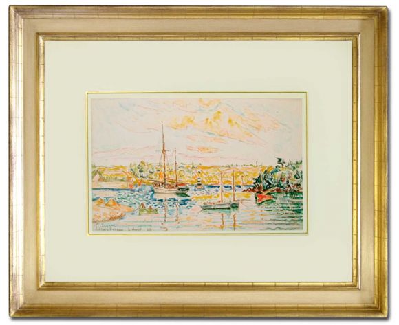 Signac Watercolour 07 in a Deluxe Handmade Frame