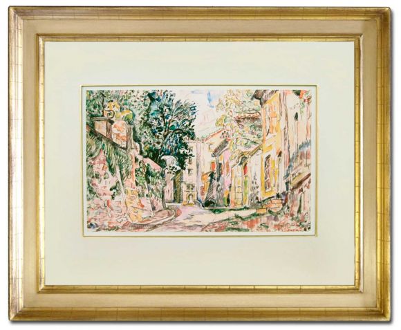 Signac Watercolour 08 in a Deluxe Handmade Frame