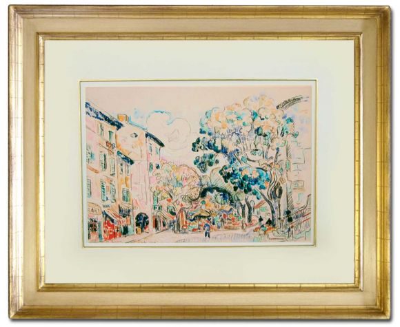 Signac Watercolour 09 in a Deluxe Handmade Frame