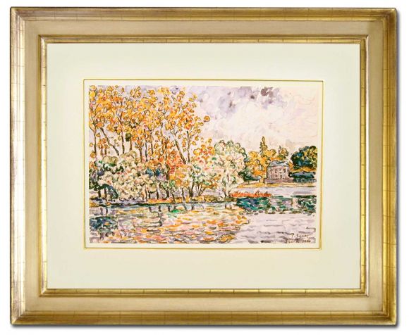 Signac Watercolour 10 in a Deluxe Handmade Frame