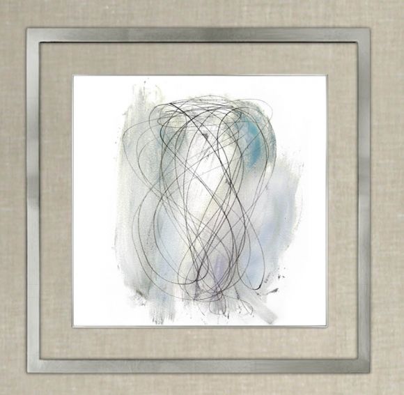 Spin between glass and acrylic in deluxe handmade frame