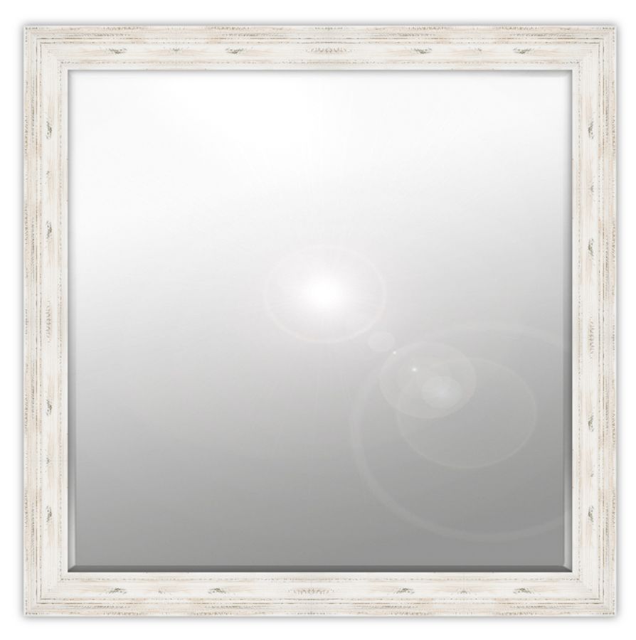 Anemon: 6mm Foil backed bevelled mirror in a standard factory frame