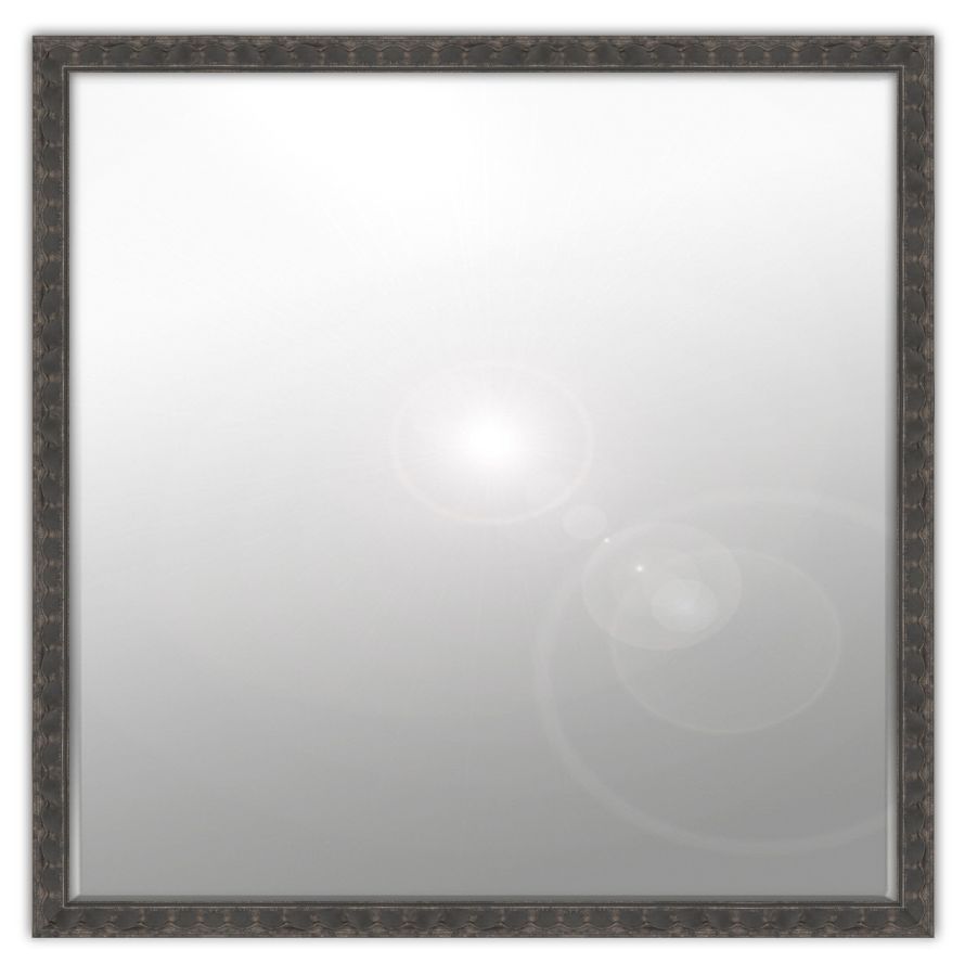 Hibisc: 6mm Foil backed bevelled mirror in a standard factory frame