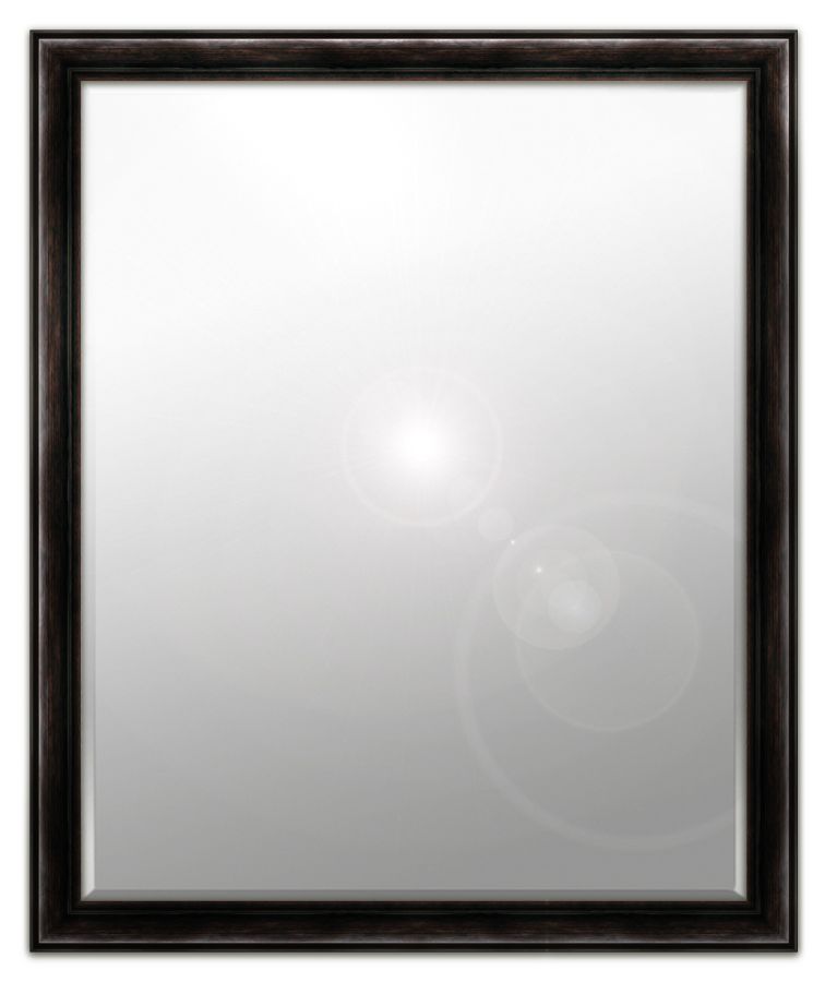 Palmae: 6mm Foil backed bevelled mirror in a standard factory frame